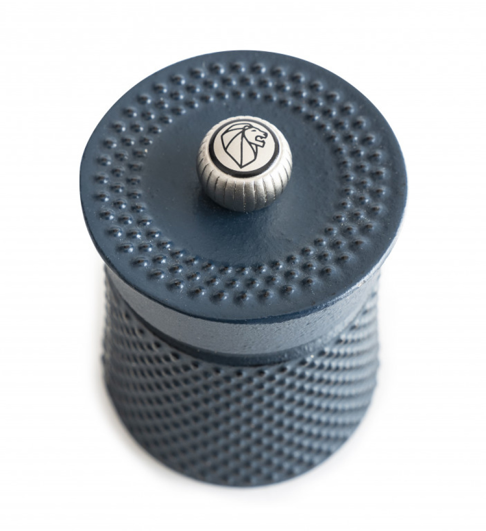 Pepper Mill, 8 cm, Bali, Cast Iron, Blue - Peugeot