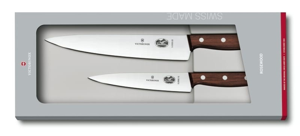 Set de couteaux de cuisine, manche en bois 2 pièces - Victorinox dans le groupe Cuisine / Couteaux de cuisine / Set de couteaux l\'adresse The Kitchen Lab (1090-23189)