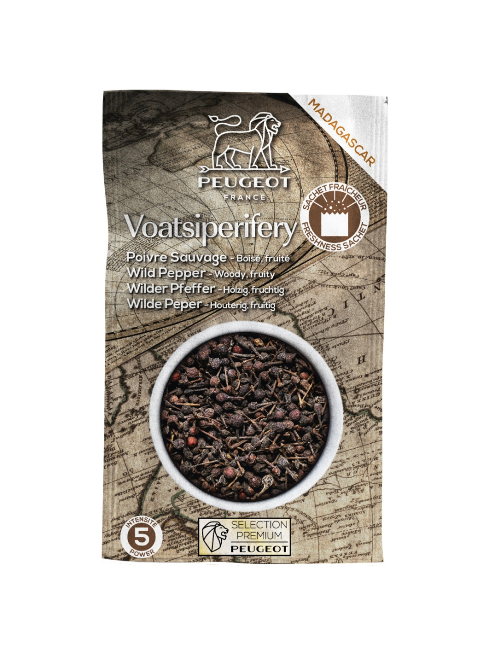 Pepper, Wild Voatsiperifery, 60 g - Peugeot in the group Cooking / Spices & Flavourings / Pepper at KitchenLab (1090-29633)