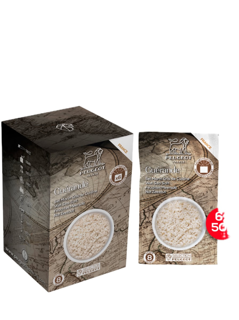 Mill Salt, Sea Salt, 300 g, France - Peugeot in the group Cooking / Spices & Flavourings / Salt at KitchenLab (1090-35291)