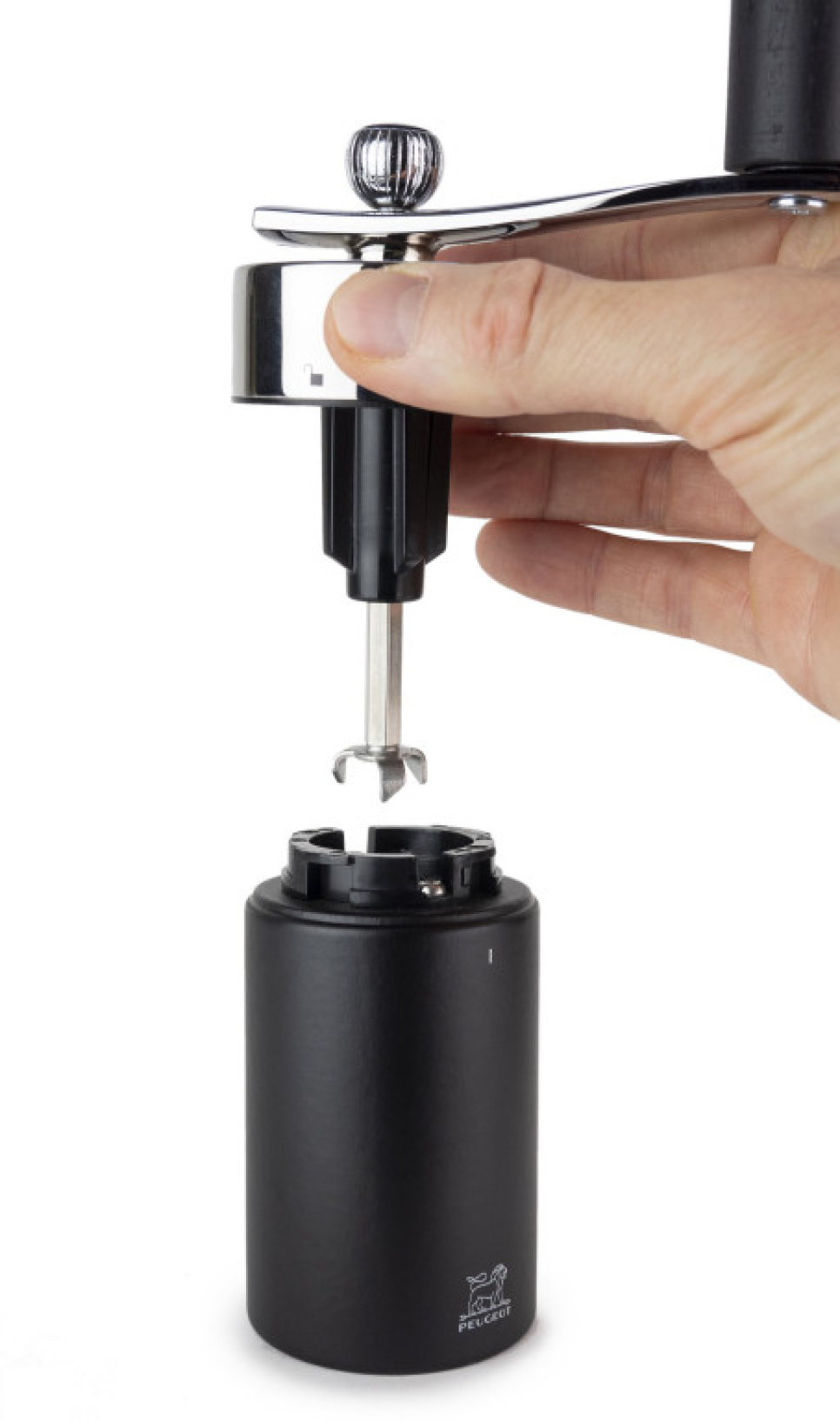 Nutmeg Mill, 15 cm, Isen, Matt Black - Peugeot