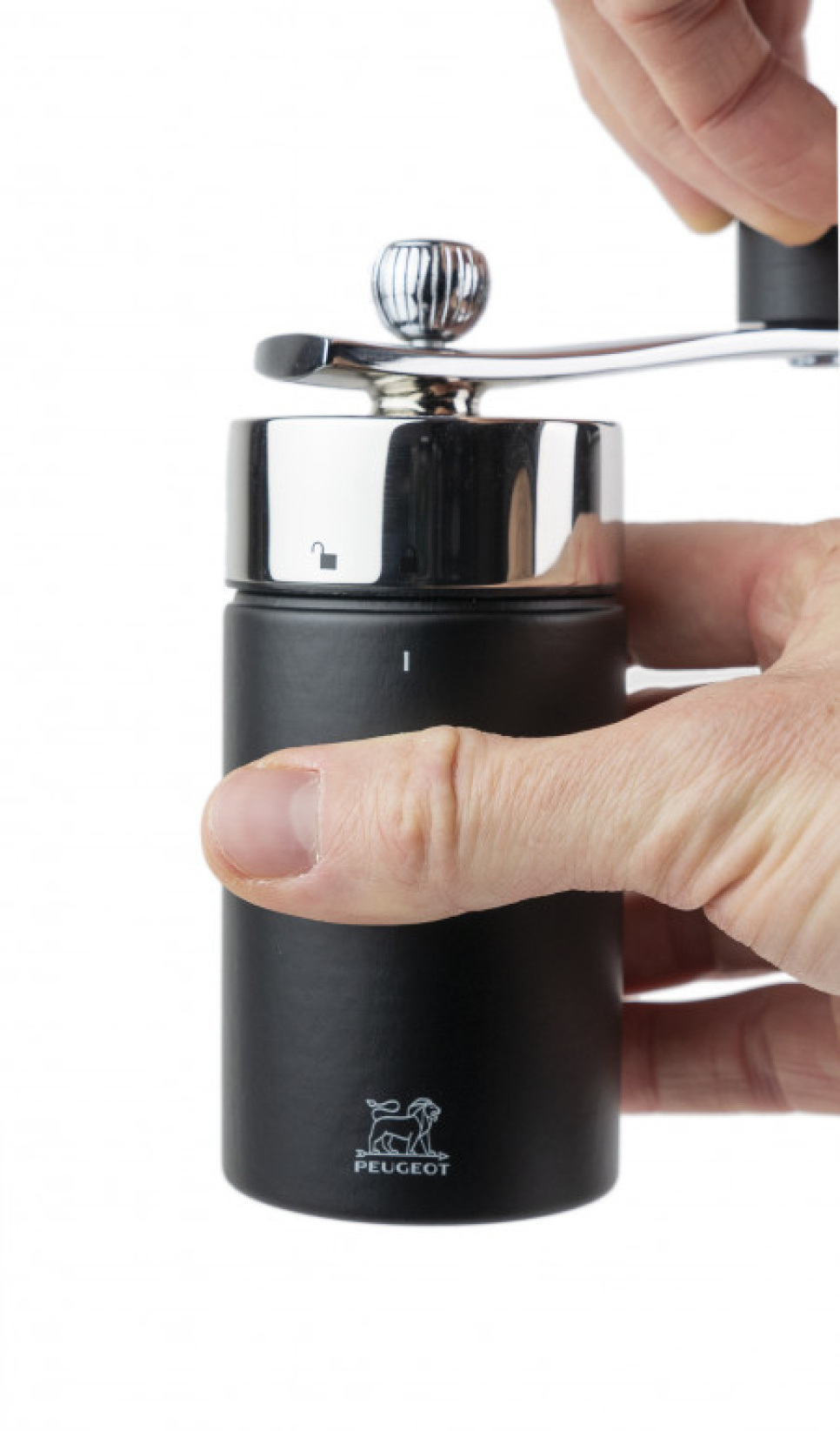 Nutmeg Mill, 15 cm, Isen, Matt Black - Peugeot