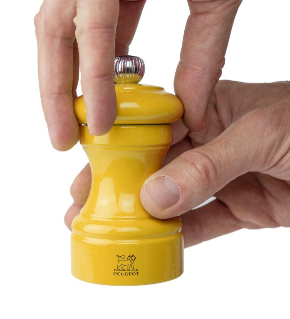 Salt Mill, 10 cm, Bistrorama, Saffron Yellow - Peugeot