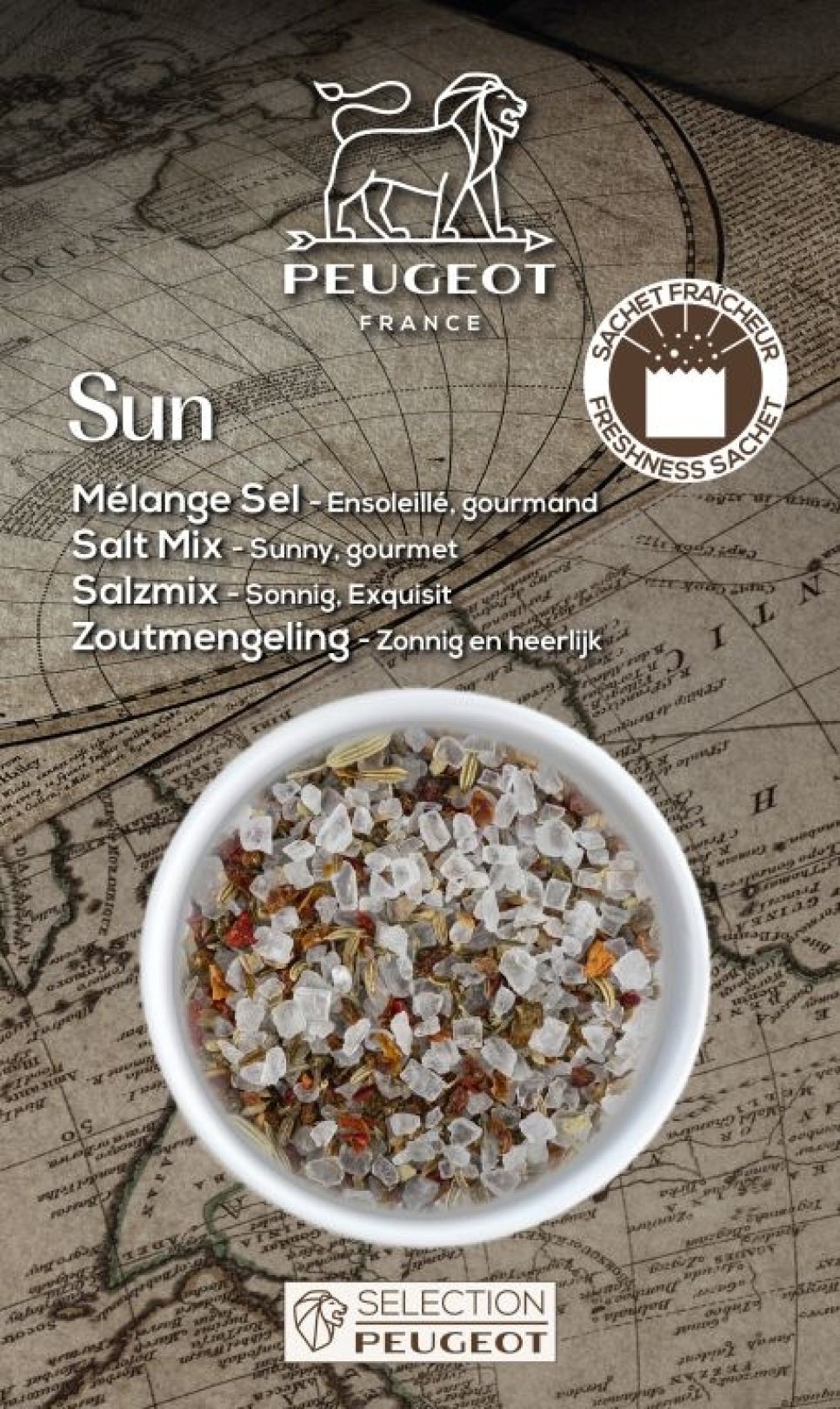 Salt Mix for Mill, Sun, 135g - Peugeot in the group Cooking / Spices & Flavourings / Salt at KitchenLab (1090-35446)