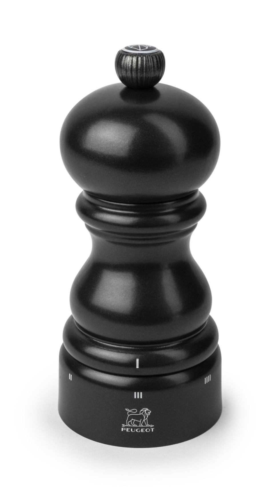 Salt Mill, Paris, Black Satin Lacquered - Peugeot in the group Cooking / Kitchen utensils / Salt & pepper mills at KitchenLab (1090-35528)