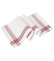 Chef\'s towel, white with red stripes, 50x70cm