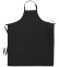 Bib apron, black 90 x 110 cm - Segers