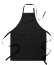 Apron 75x95 cm, polyester/cotton, black - Segers