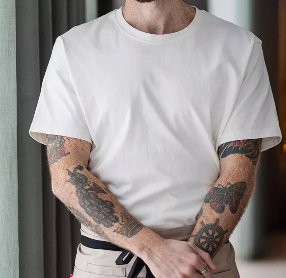 Heavy T-shirt 200 g/m², Unisex, Offwhite - Segers