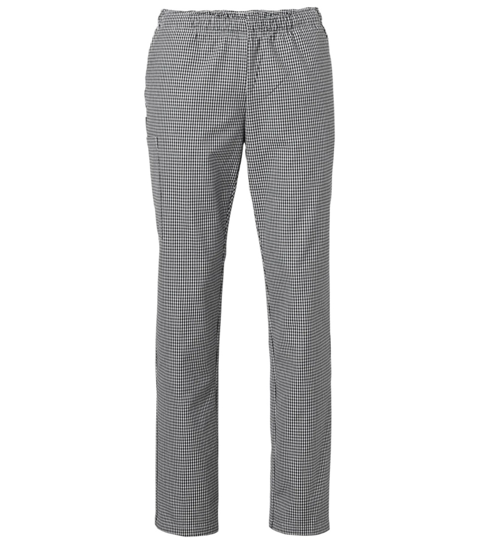 Trousers, unisex, black houndstooth - Segers in the group Cooking / Kitchen textiles / Chef trousers at KitchenLab (1092-34995)