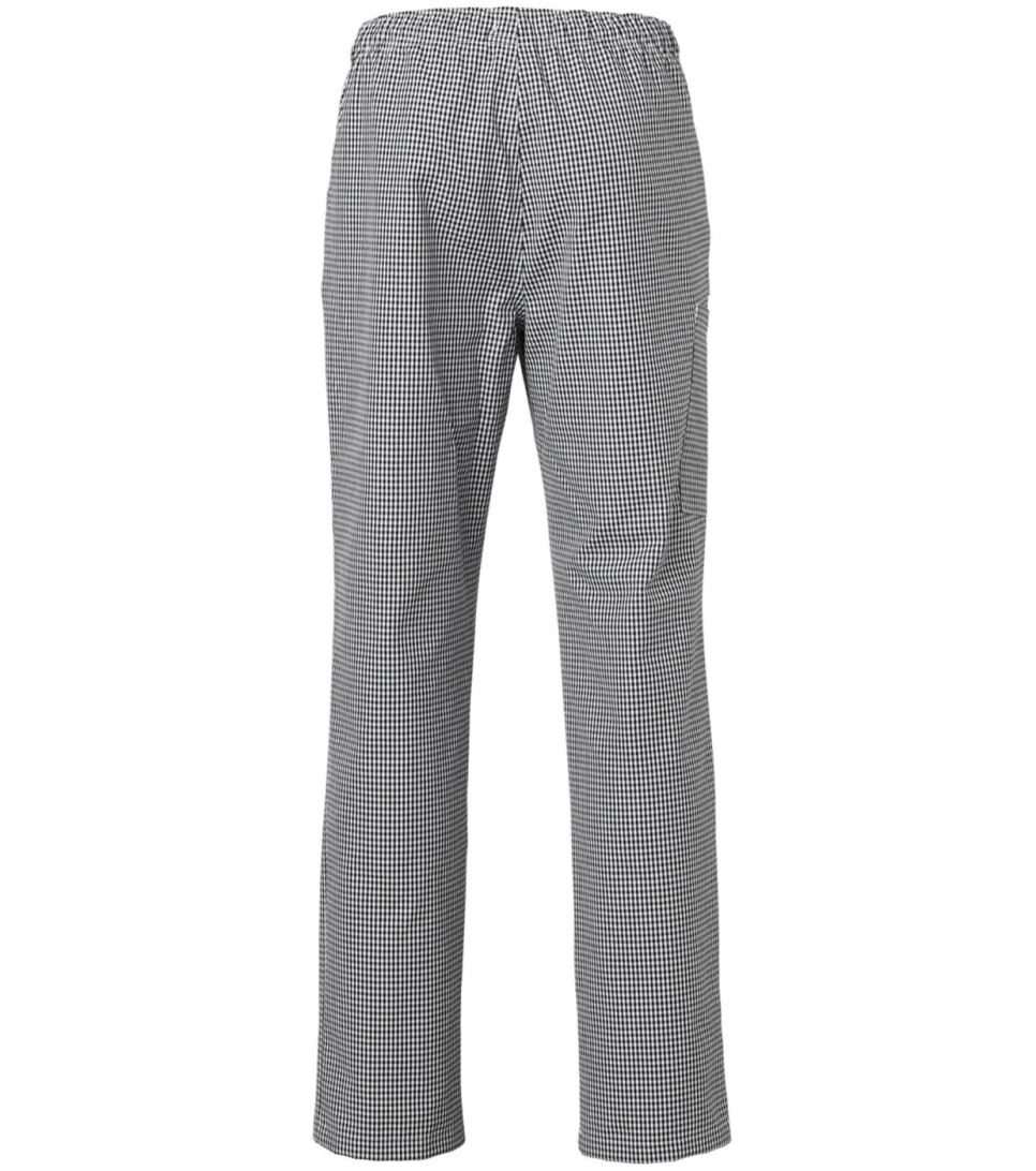 Trousers, unisex, black houndstooth - Segers