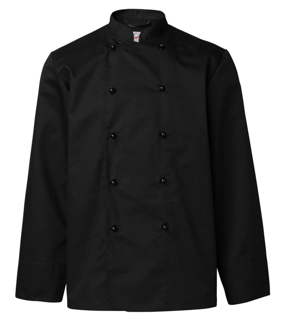 Chef\'s jacket, men\'s, black - Segers in the group Cooking / Kitchen textiles / Chef jackets at KitchenLab (1092-35047)