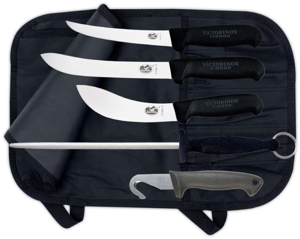 Knife case nylon, 5-compartment / black in the group Cooking / Kitchen knives / Knife storage / Other knife storage at KitchenLab (1095-18152)