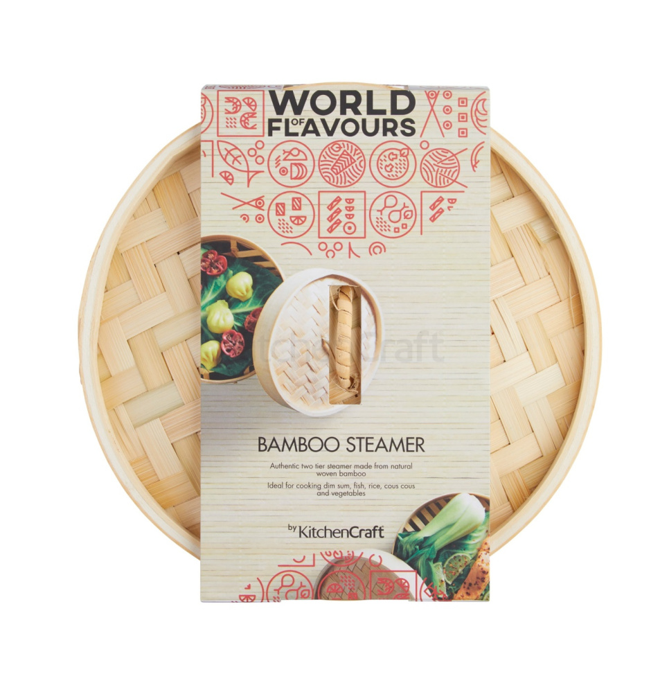 Bamboo steamer, 25 cm - Kitchen Craft