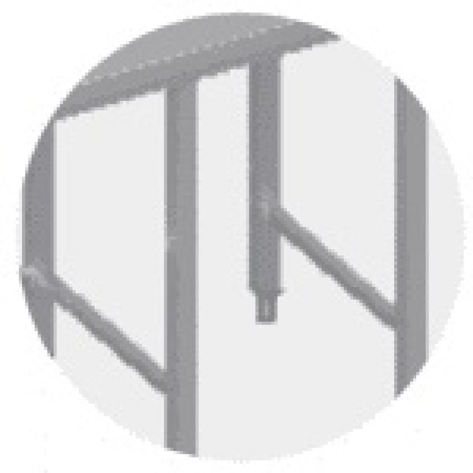 Space in bench stand for equipment, right side in the group Kitchen interior / Stainless steel interior / Stainless steel benches at KitchenLab (1102-20823)