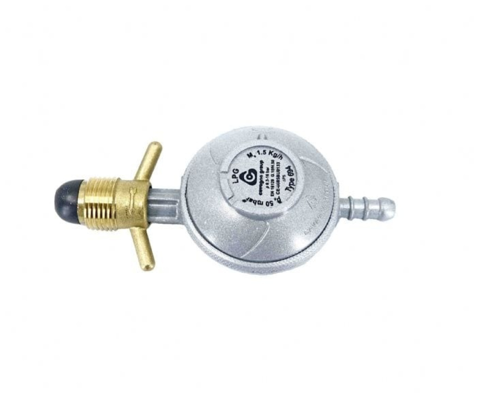 Regulator 50 mbar for Swedish gas cylinder P in the group Barbecues, Stoves & Ovens / Barbecue accessories / Other barbecue accessories at KitchenLab (1115-23522)