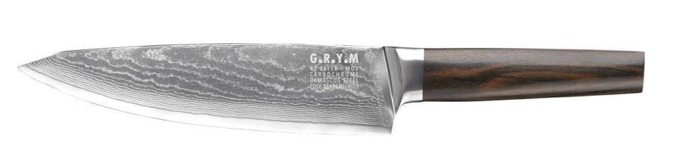 Couteau de chef 20 cm, acier Damas - GRYM dans le groupe Cuisine / Couteaux de cuisine / Couteaux de chef l\'adresse The Kitchen Lab (1146-13588)