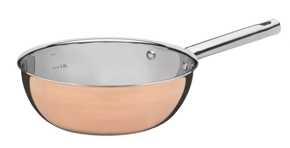 Sauteuse 1.5L, 3-ply in copper - GRYM in the group Cooking / Frying pan / Sauteuse at KitchenLab (1146-13597)