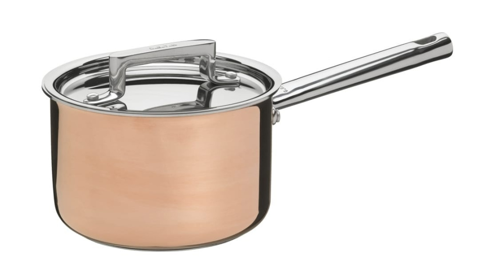 Pot with lid, 2.2L, 3-ply in copper - GRYM in the group Cooking / Pots & Pans / Pans at KitchenLab (1146-13599)