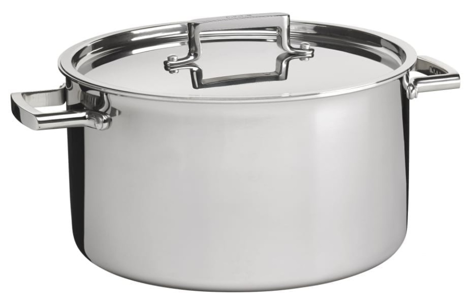 Pan with lid 10L, 3-ply in stainless steel - GRYM in the group Cooking / Pots & Pans / Pots at KitchenLab (1146-13604)
