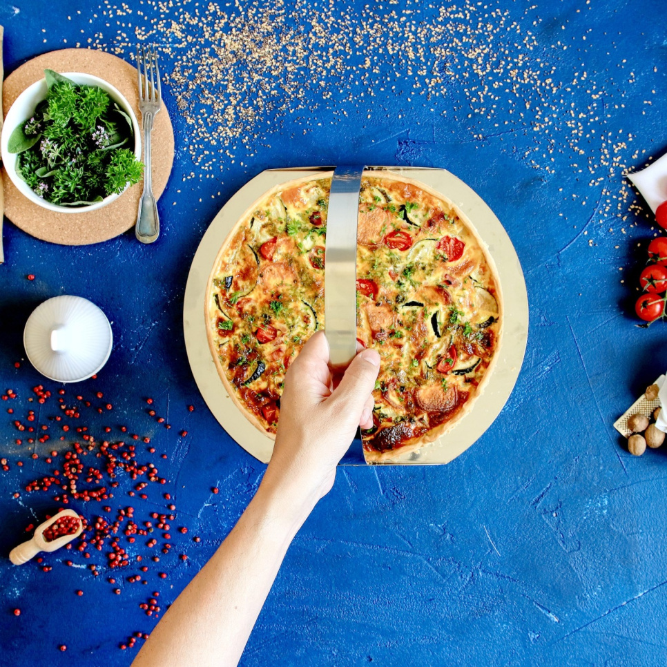 Moule à tarte en inox à parois rabattables - Cristel