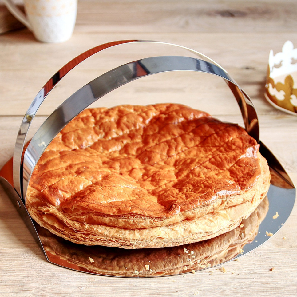 Moule à tarte en inox à parois rabattables - Cristel