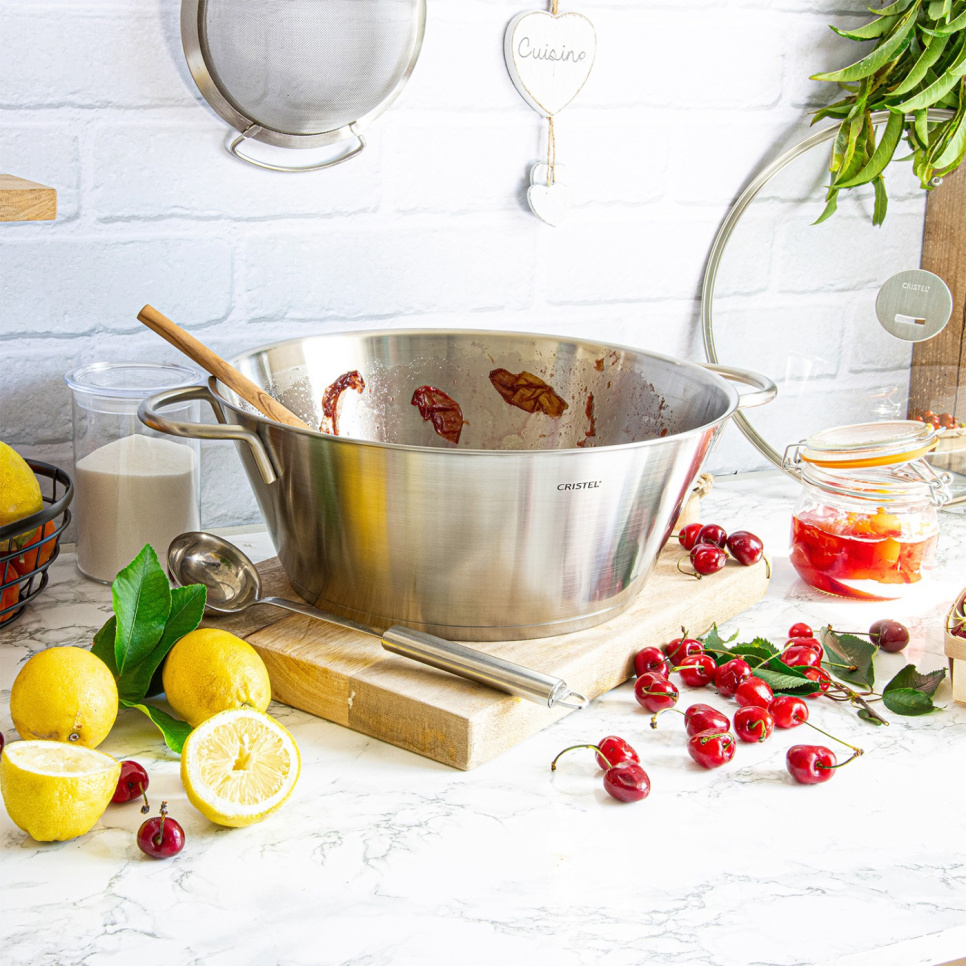 Große Edelstahlpfanne - Cristel