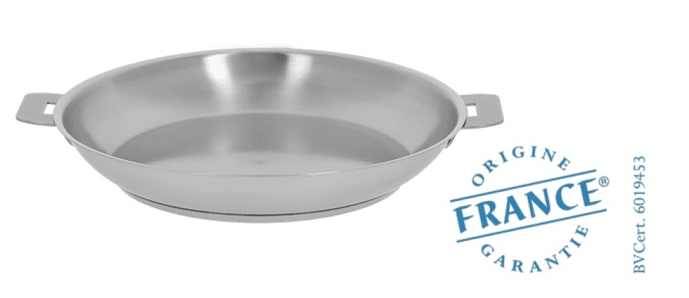Poêle en inox, poignée amovible, Strate - Cristel dans le groupe Cuisine / Poêle à frire / Poêles à frire l\'adresse The Kitchen Lab (1155-16938)