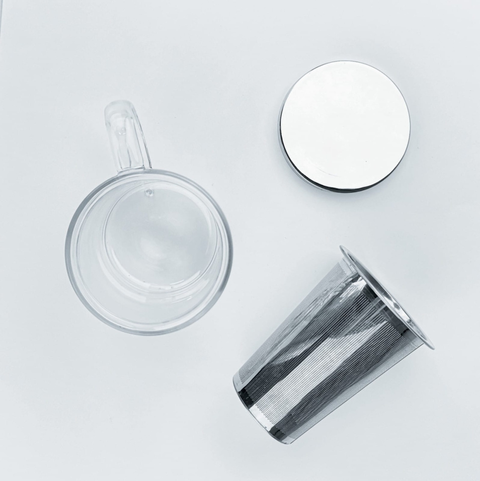 Teetasse aus Glas mit Doppelwand, Verbena - Cristel