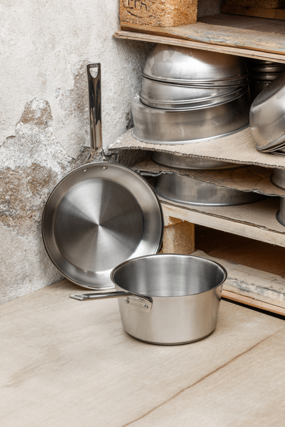 Saucepan in stainless steel, 1826 - Cristel