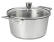 Stew pot in stainless steel with glass lid, 1826 - Cristel