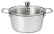 Stew pot in stainless steel with glass lid, 1826 - Cristel