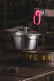 Stew pot in stainless steel with glass lid, 1826 - Cristel