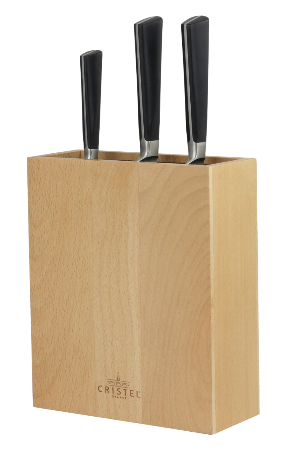 Rectangular knife block for 8 knives - Cristel
