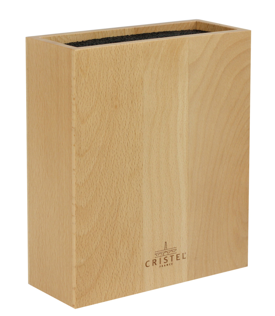 Rectangular knife block for 8 knives - Cristel