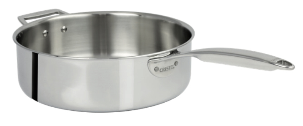 Stainless steel tractor pan, 28cm, CastelPro - Cristel in the group Cooking / Frying pan / Saute pan at KitchenLab (1155-30907)