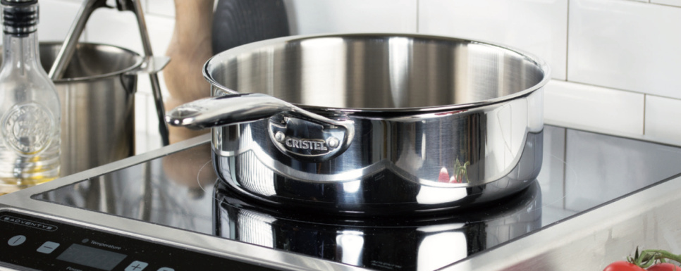 Stainless steel tractor pan, 28cm, CastelPro - Cristel