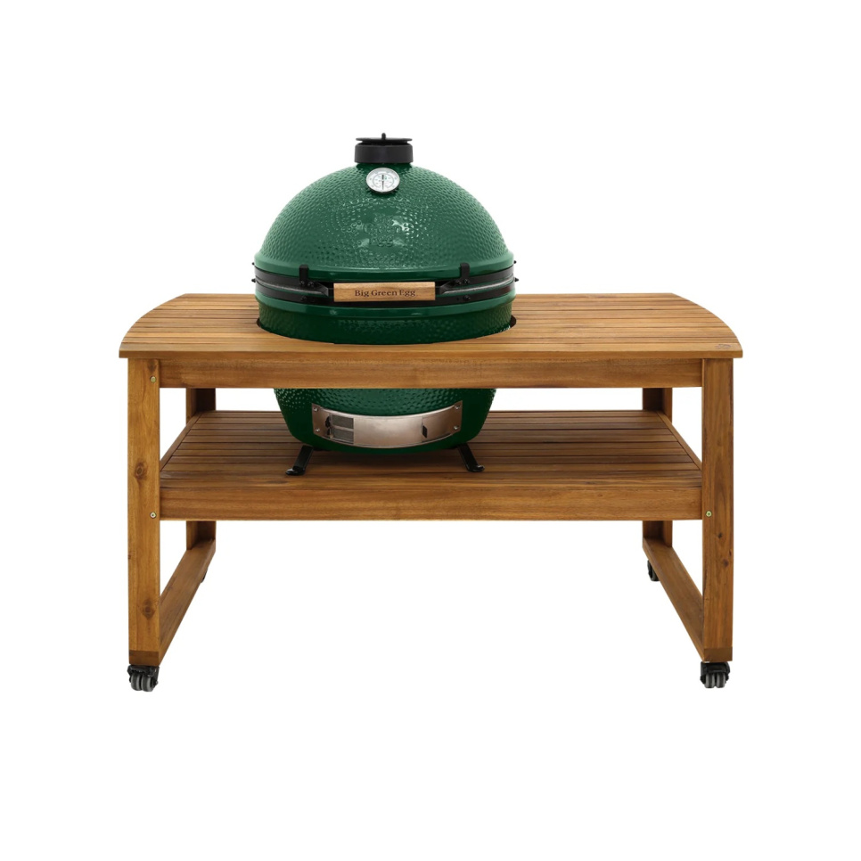 Acacia hardwood table - Big Green Egg - XLarge in the group Barbecues, Stoves & Ovens / Barbecues / Outdoor kitchen / Outdoor kitchen - Accessories at KitchenLab (1282-17364)
