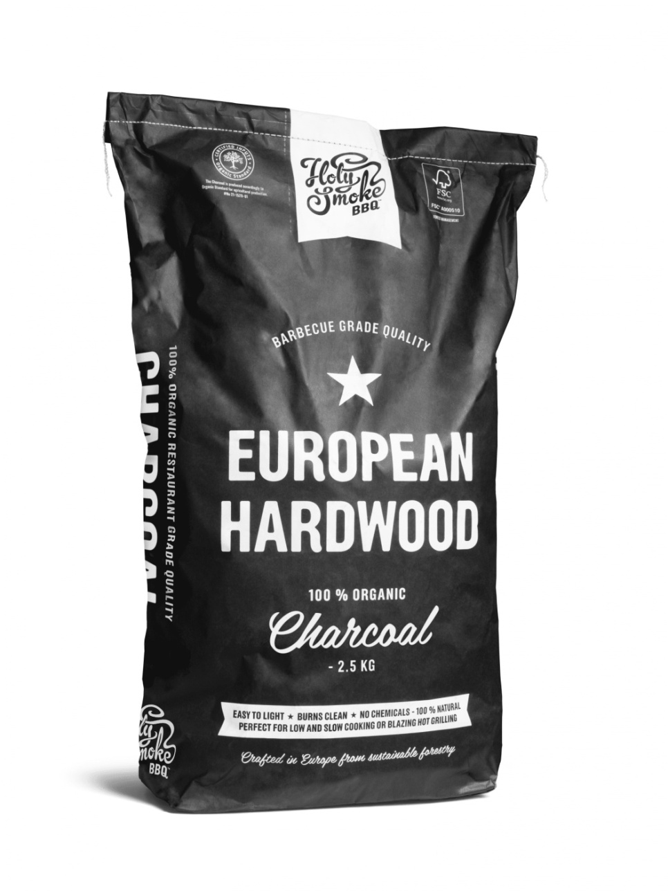 Barbecue charcoal, Lump Charcoal, 2,5 kg - Holy Smoke BBQ in the group Barbecues, Stoves & Ovens / Barbecue charcoal & briquettes / charcoal at KitchenLab (1282-26780)