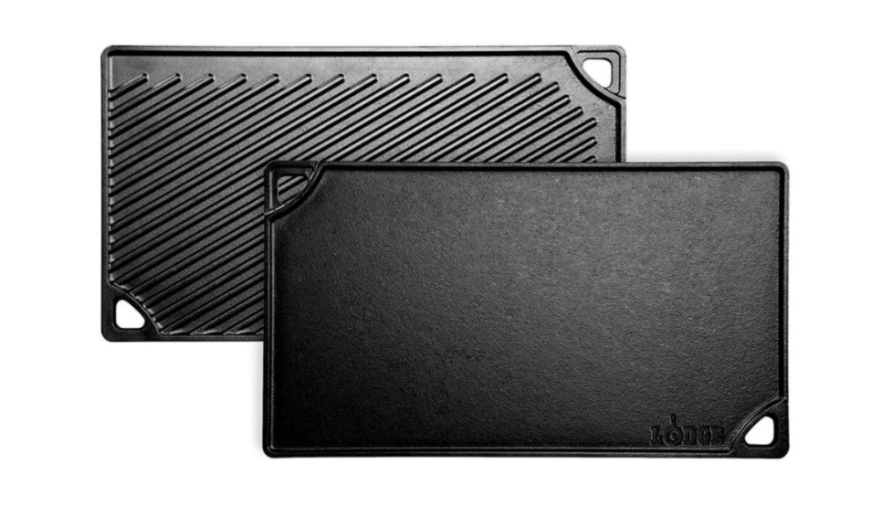 Grill plate/steak plate, Cast iron, Reversible, 43 x 24 cm - Lodge in the group Cooking / Frying pan / Table grill at KitchenLab (1282-28069)