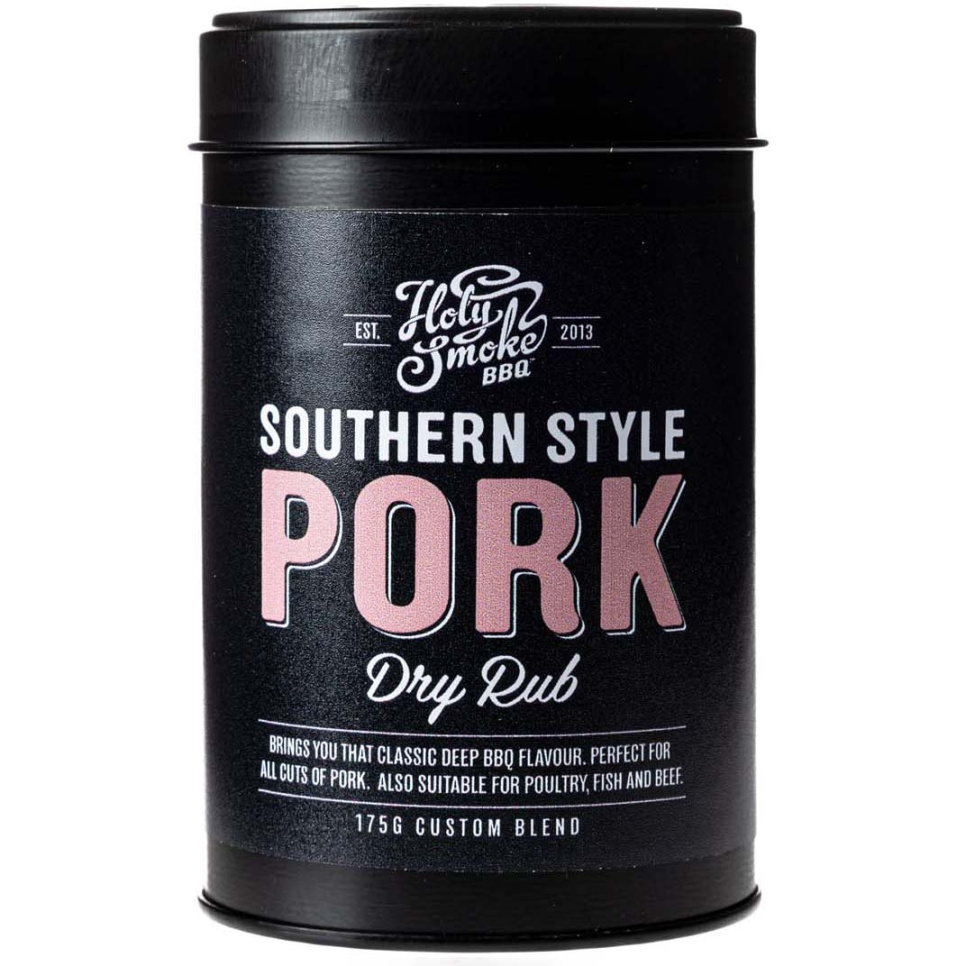 Southern Pork, Dry Rub, 175g - Holy Smoke BBQ dans le groupe Cuisine / Épices et Arômes / Épices l\'adresse The Kitchen Lab (1282-28162)