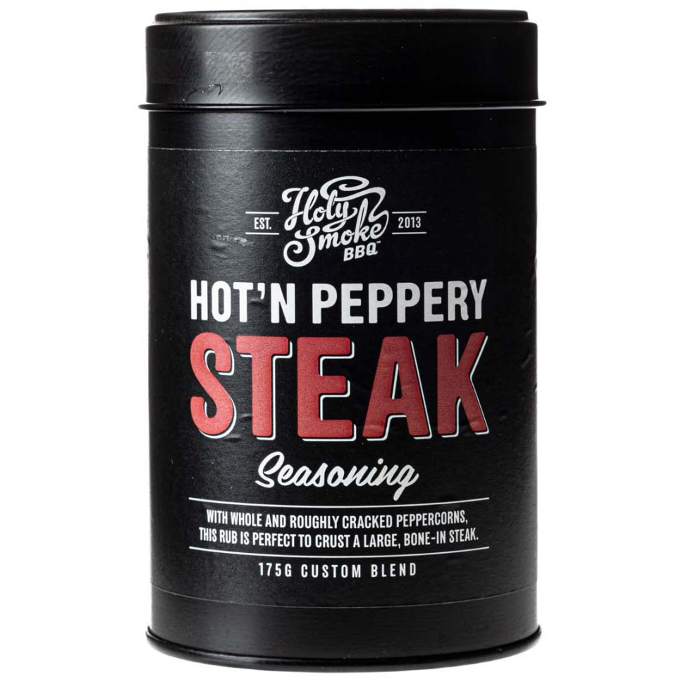 Peppery Steak, Spice Blend, 175g - Holy Smoke BBQ in the group Cooking / Spices & Flavourings / Spices at KitchenLab (1282-28166)