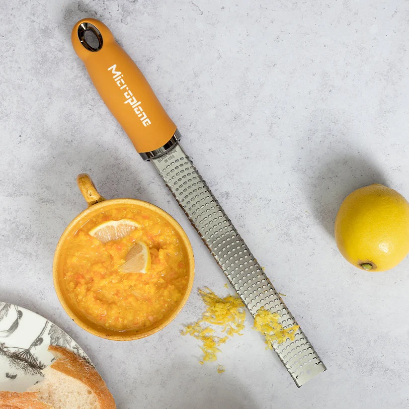 Zester Grater with Handle, Professional Kitchen Zester Tools for Lemon,  Cheese, Ginger, Garlic, Citrus, Lime, wide & Razor-Sharp Stainless Steel