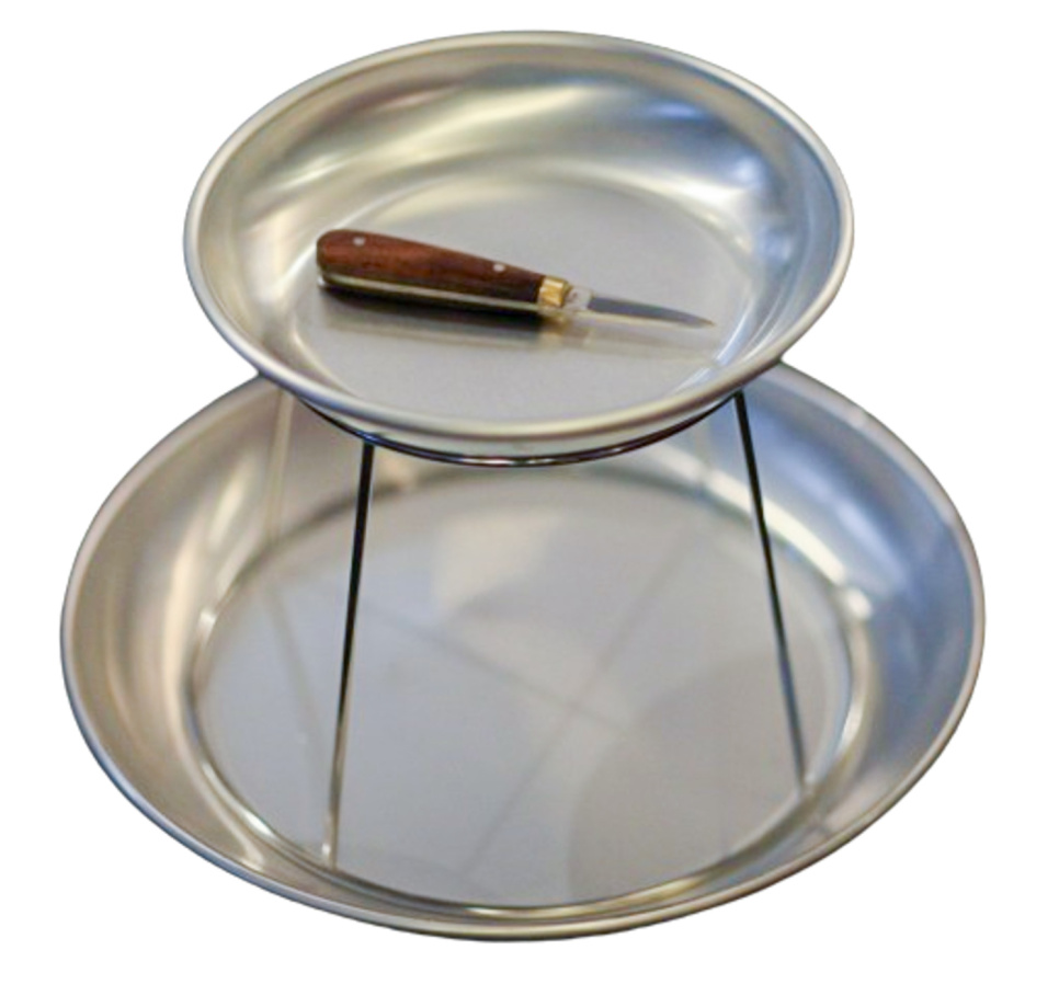 Seafood package, two-level plateau and oyster knife in the group Table setting / Plates, Bowls & Dishes / Fat at KitchenLab (1317-13747)