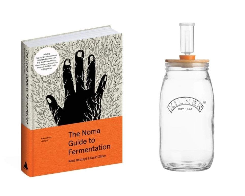 Fermentation kit and Noma\'s book in the group Cooking / Kitchen utensils / Bottles & jars at KitchenLab (1317-26933)