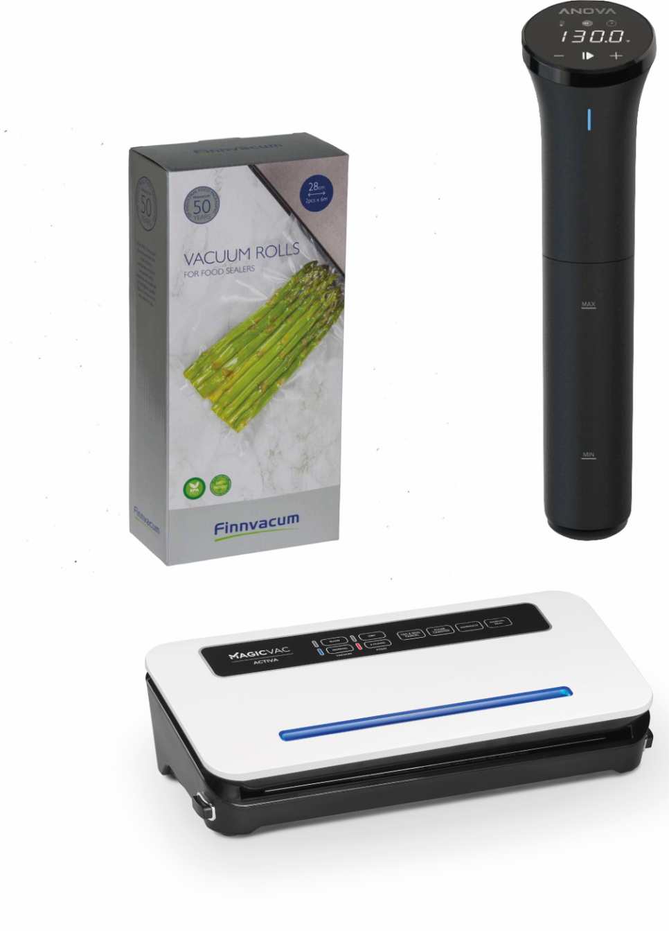 Anova Precision® Cooker Nano 3.0 / Magic Vac Activa – Sous Vide Package in the group Cooking / Sous vide / Circulators at KitchenLab (1317-26949)