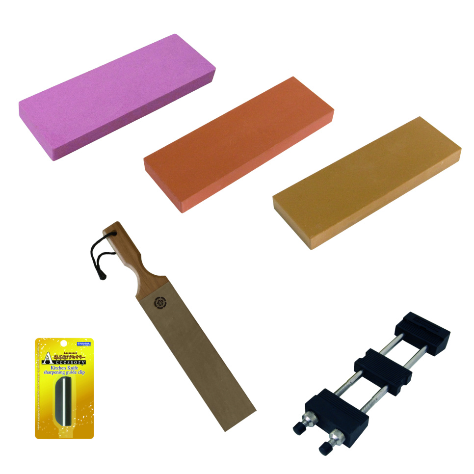 Complete knife sharpening set with whetstone in the group Cooking / Kitchen knives / Knife care / Whetstones at KitchenLab (1317-33315)