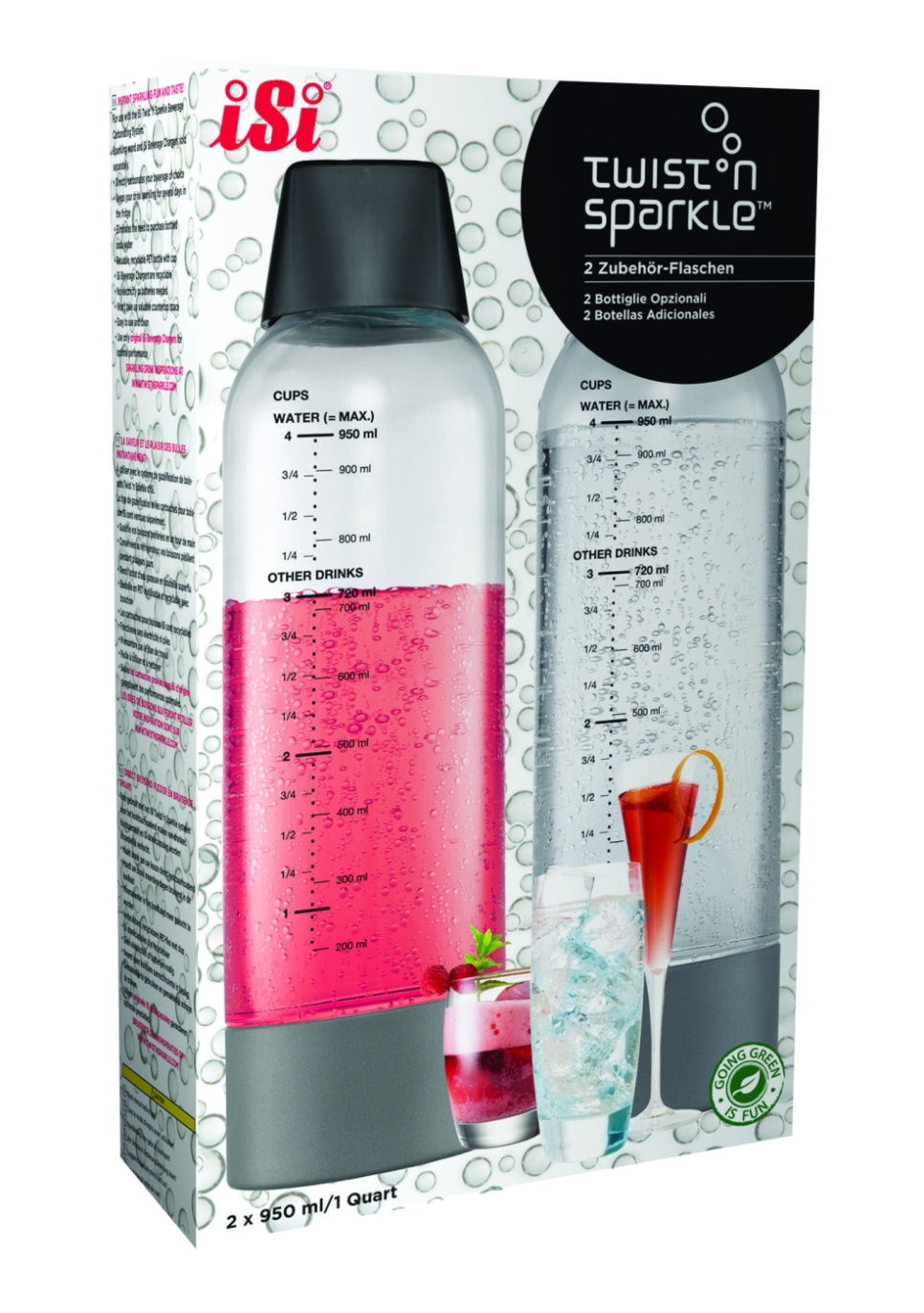 Extra bottles for Twist & Sparkle - iSi in the group Cooking / Siphon / Siphons - Accessories at KitchenLab (1362-16054)