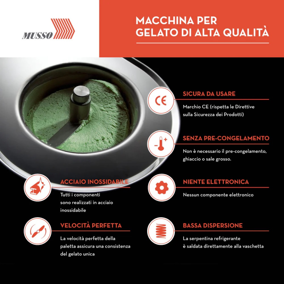Ice cream machine - Musso Stella