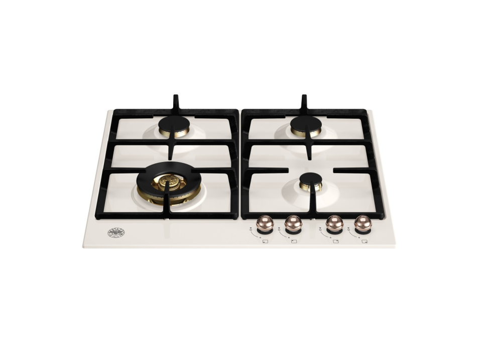 Ivory white gas hob, 60 cm, Heritage - Bertazzoni in the group Barbecues, Stoves & Ovens / Stoves / Gas & induction hobs at KitchenLab (1403-20776)